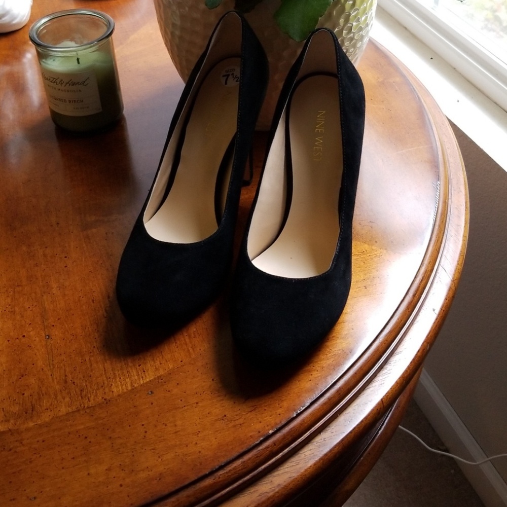 Nine West Suede High Heels (black) a19